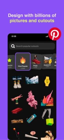 Shuffles de Pinterest para iOS