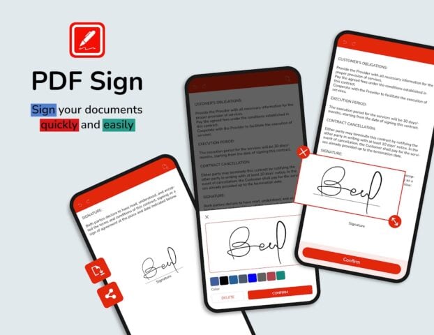 Firmar documentos PDF fácil para Android