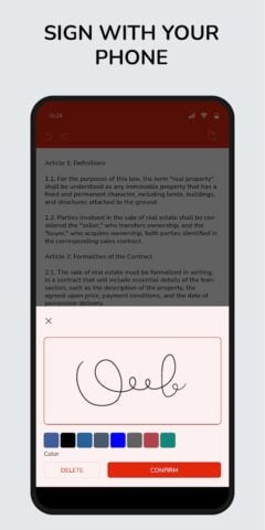Подписывать документы PDF для Android