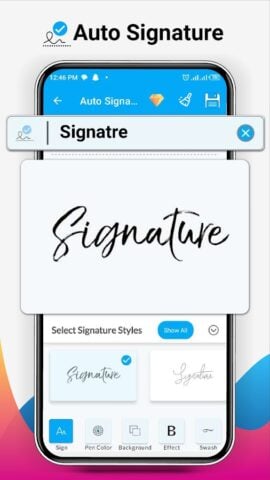 Android용 서명 메이커, 서명 창조주, 디지털 서명