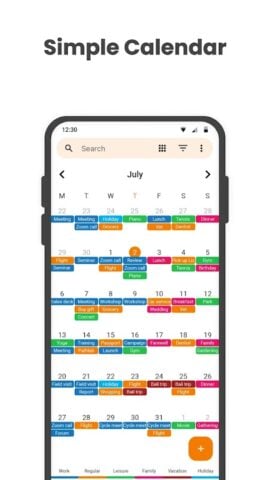 Agenda simple pour Android