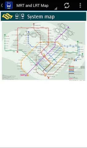 Android용 싱가포르 MRT와 LRT지도 2024