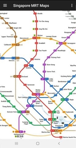 Singapore MRT Map (Offline) لنظام Android