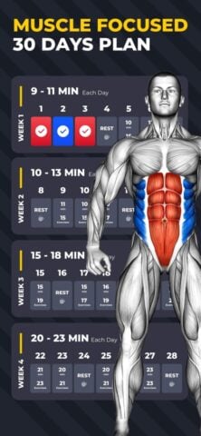 iOS 版 30天獲得六塊腹肌 – 腹肌鍛鍊