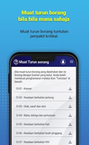 Skim Perlindungan mySalam für Android