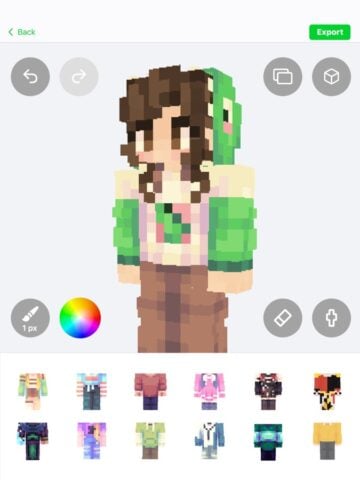 Skins criador de Minecraft PE para iOS