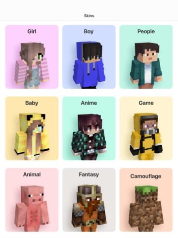 Créateur skins pour Minecraft pour iOS