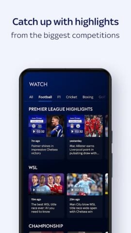 Sky Sports pour Android