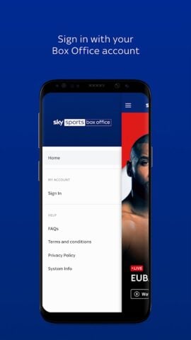 Sky Sports Box Office für Android