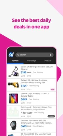 Slickdeals: Deals & Discounts per iOS