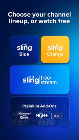 Android 用 Sling TV: Live TV + Freestream