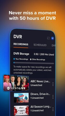 Sling TV: Live TV + Freestream für Android