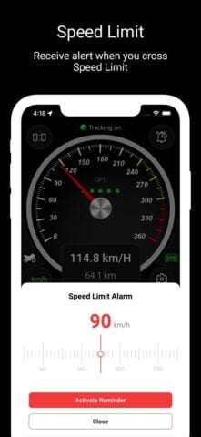 Velocímetro GPS inteligente para iOS