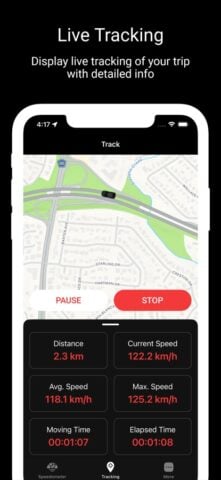 Compteur de vitesse GPS intell pour iOS