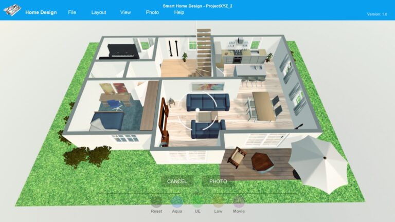 Android 版 智能家居設計| 3D 平面圖