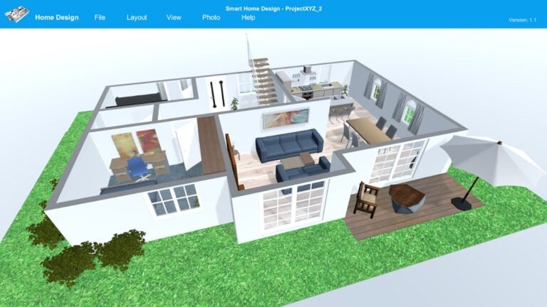Android 版 智能家居設計| 3D 平面圖