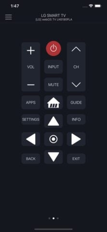 iOS 用 Smartify：LG TV のリモコン