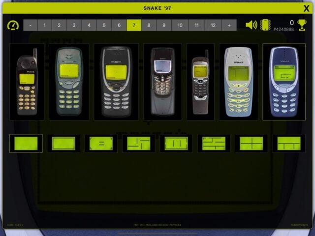 Snake ’97: retro phone classic لنظام iOS