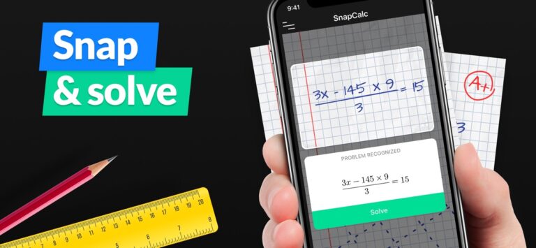 SnapCalc: لحل مسائل الرياضيات لنظام iOS