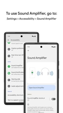 Android용 청각 보조 기능