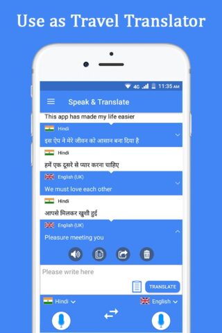 Habla y traduce idiomas para Android