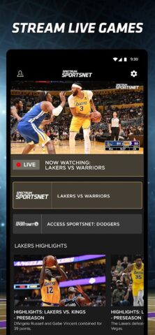 Spectrum SportsNet: Live Games untuk Android