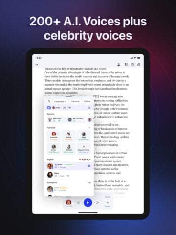 Speechify Text to Speech Audio for iOS