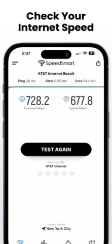 Speed Test SpeedSmart Internet cho iOS
