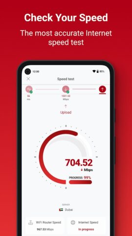 Android 用 SpeedChecker インターネット速度テスト