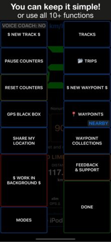Speedometer 55 Start. GPS Box para iOS