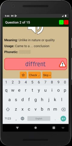 Spelling Master English Words pour Android