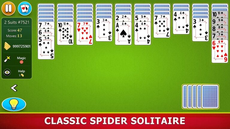 Android 版 Spider Solitaire Mobile
