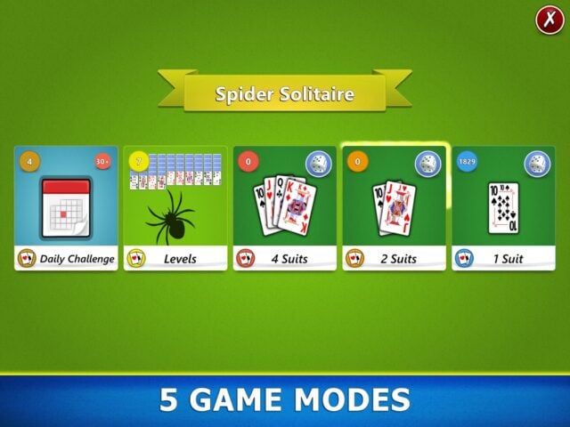 iOS için Spider Solitaire Mobile