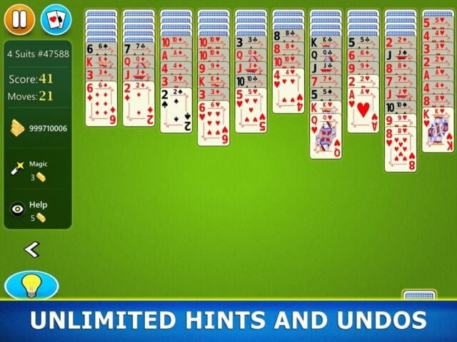 iOS 用 Spider Solitaire Mobile