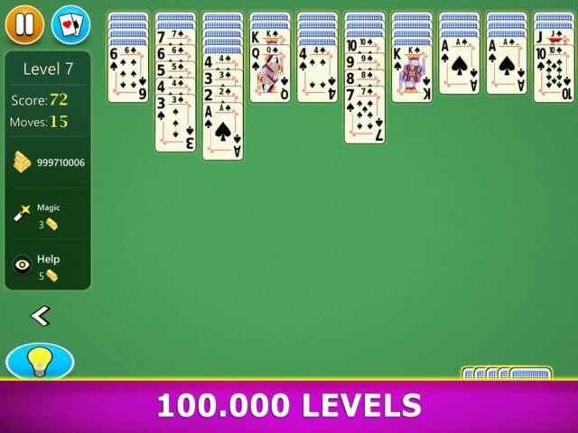 iOS 版 Spider Solitaire Mobile