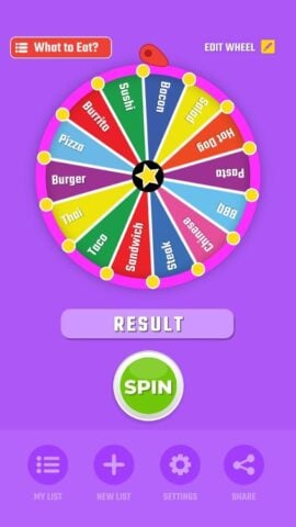 Android 用 SpinWheel – Wheel of Names