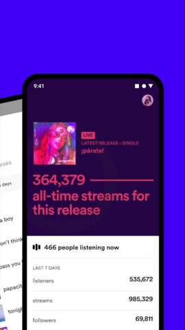 Android용 Spotify for Artists