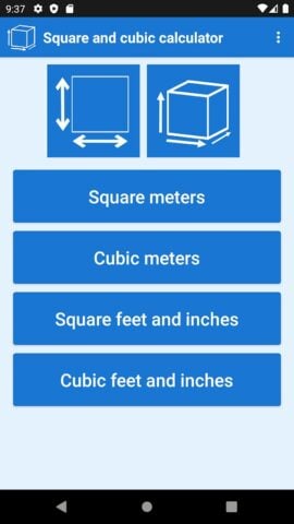Square meters calculator لنظام Android