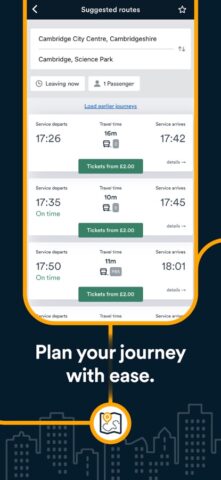 iOS 用 Stagecoach Bus: Plan>Track>Buy