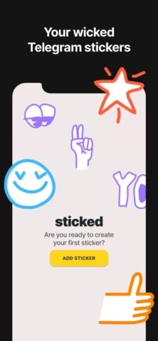 Sticked – Telegram Stickers para iOS