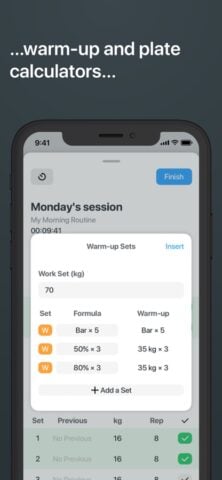 iOS 用 Strong Workout Tracker Gym Log