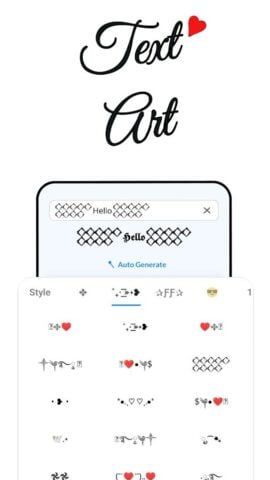 Android 用 Stylish Text- Letter Style Art