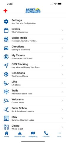Sunshine Village Banff per iOS