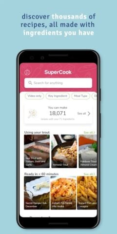 SuperCook Gerador de Receitas para Android