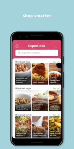 Android 用 材料から選ぶSuperCookのレシピ