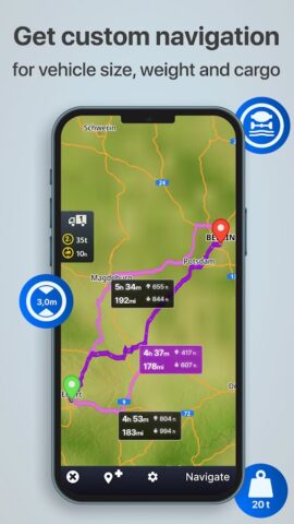 Android 用 Sygic GPS Truck & Caravan