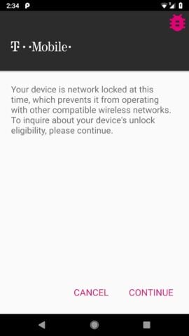 Android için T-Mobile Device Unlock (Pixel)