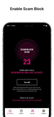 iOS için T-Mobile Scam Shield