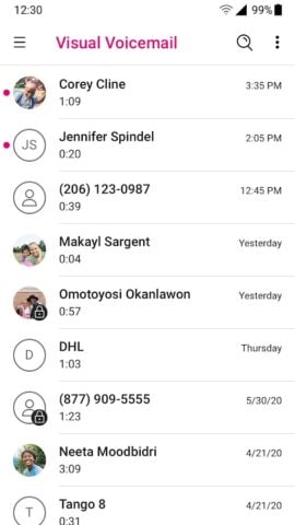 T-Mobile Visual Voicemail per Android