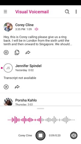 T-Mobile Visual Voicemail für Android